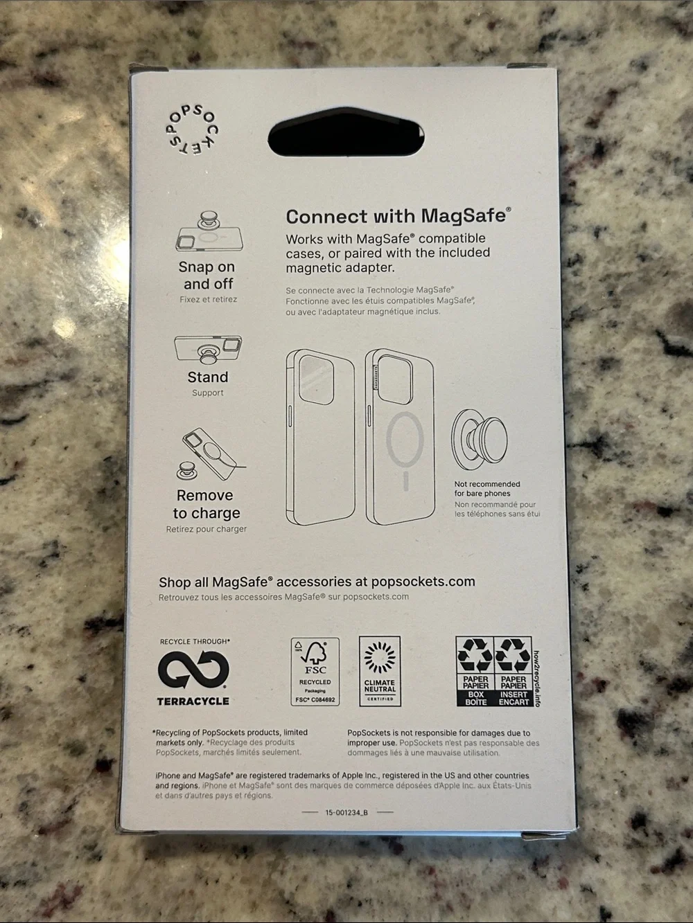 PopSocket Magnetic Phone Grip & Stand - Purple Glitter 